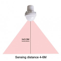 Mini détecteur de mouvement PIR 230VAC